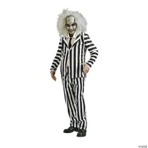 One of the most popular Tim Burton costumes - a Beetlejuice costume.